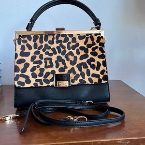 Top handle bag with crossbody